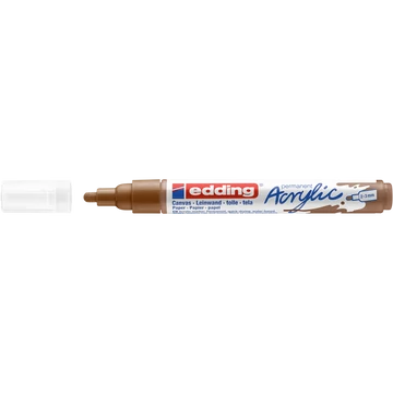 Akril marker 2-3mm, Edding 5100 mogyoró