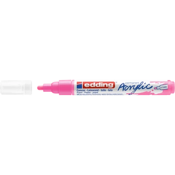 Akril marker 2-3mm, Edding 5100 neon rózsaszín
