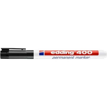 Alkoholos marker 1 mm, kerek hegyű, Edding 400 fekete