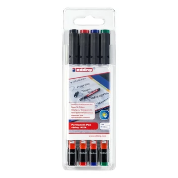 Alkoholos marker 1mm, 142M OHP Edding 4klt