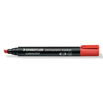 Alkoholos marker 2-5mm, vágott hegyű, Lumocolor 350 Staedtler piros