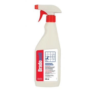 Felületfertőtlenítő antibakteriális tisztító folyadék szórófejes 500 ml Bradowell