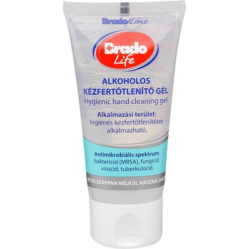 Kéz- és bőrfertőtlenítő gél tubusos 50 ml Bradolife
