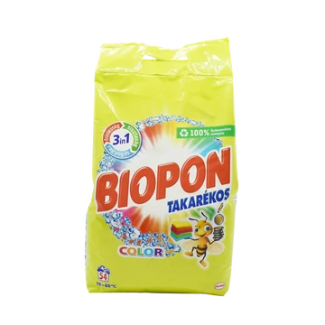 Mosópor 3,51 kg (54 mosás) színes ruhákhoz Biopon Takarékos Color