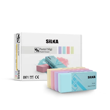 Radír, pasztell, 24 db/display Silka