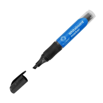 Táblamarker 2,2-5,2mm, vágott hegyű, cserélhető betétes, Bluering fekete