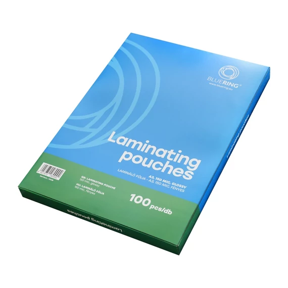 Lamináló fólia A3, 150 micron 100 db/doboz, Bluering®