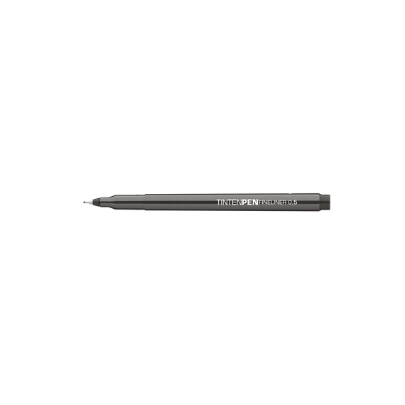 Rostirón, tűfilc vízbázisú, 0,5mm, kerek test, Tinten Pen Ico fekete